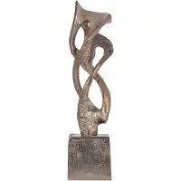Ptmd Qasra Antique Champagne Casted Alu Statue S