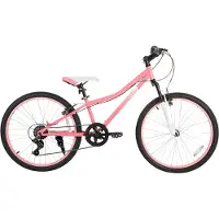 Happiq Mountainbike – Voor kinderen / jongens en meisjes – Voorverende vork / kinderfiets – Roze / 61 cm