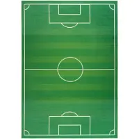 Muratap Kindervloerkleed voetbal wasbaar antislip- 160x230 cm