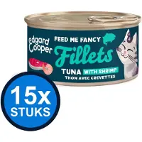 Edgard & Cooper 15x Edgard&Cooper kat fillets tonijn&garnaal 70gr