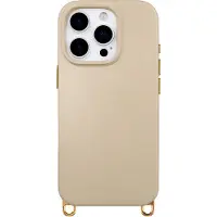 Selencia Rivièra MagSafe Backcover met afneembare haakjes voor de Apple iPhone 16 Pro - Milky Latte