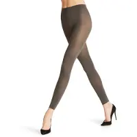 Falke Pure Matt eenkleurig materiaal ondoorzichtig 50 DEN legging dames grijs - maat S