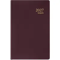 Brepols agenda 2027 - DELTA [0.834] - SETA - Zakagenda - 1 week op 2 pagina's - Weekoverzicht - Bordeaux - 8.1 x 12 cm/Klein formaat!!