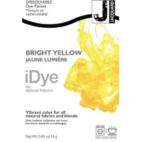 Creativ Company iDye Textielverf Bright Yellow - Kledingverf - Stoffenverf - Voor Katoen Zijde Linnen en Rayon - 14 gram