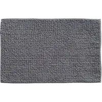 Hamat Badmat Indiana Antraciet 50x78 cm – Zachte Chenille Badmat Rechthoek – Luxe Douchemat – Sneldrogend & Waterabsorberend – Oeko-Tex Gecertificeerd – Wasbaar