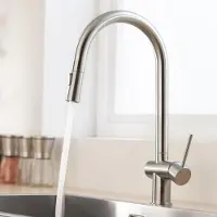 CECIPA MAX Keukenkraan met Uittrekbare Uitloop - Handdouche - Flexibele Slang - 360° Draaibaar - 2 Straalsoorten - Zilver