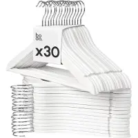 Bodo Kledinghangers - 30 stuks - wit -