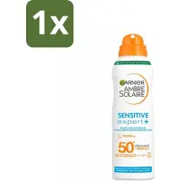 Garnier 1 x - Ambre Solaire - Mist Spray - Sensitive Expert+ - SPF 50+ - 150 ml - Zonnescherm Mist Spray - Gevoelige Huid - SPF 50+ - Ceramide Protect - Karitéboter