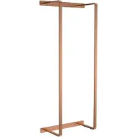 Aloni handdoekrek – verticaal – 67x28x14 cm – geborsteld koper – roestvrij staal