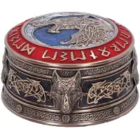 Nemesis Now - Fenrir's Treasure Box Decoratieve opbergdoos - Bronskleurig