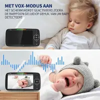 SP Babyfoon - Baby Monitor - Babyphone - Babyfoon met Camera - Wit - 10cm x 12cm x 17cm