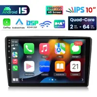 Hexinex HexinexMarket - 2GB+64GB Autoradio Geschikt Voor Citroen C5 (2008- 2017) - Draadloos CarPlay Android Auto multimediaspeler GPS Navi