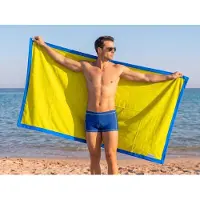 Famanu – Microvezel strandhanddoek 90 x 180 cm, lichtgewicht, sneldrogend, zandbestendig, ruimtebesparend, ideaal voor zee, zwembad en reizen