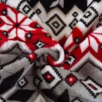 Cotton World Kerstplaid 160x200 cm - Zachte Microvezel - Sneeuwvlokken Motief