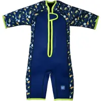 Splash About Kinder Shortie Wetsuit, Turtle Tide, 4-6 jaar– Neopreen Zwempak voor Zwembad en Strand