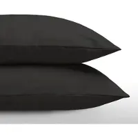 Zelesta Everyday Uni Kussensloop Set van 2 - Zwart 80x80cm