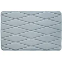 Hamat California Winding Blauw Badkamermat 58x90 cm – Zachte Badmat – Antislip Douchemat – Comfortabele Badkamermat