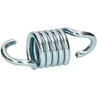KOTARBAU Schommelveer, Veer voor Hangmat, 7 mm, Verzinkt Staal, 6 Windingen, Zilver, Hangstoel Veer, Hangstoelveer, Trekveer met Haken, Hangmat trekveer