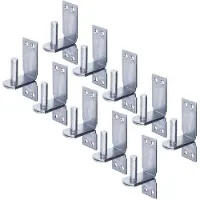 Alberts 823788 plaatduim op plaat | in de uitvoeringen met DI- of DII-haak | elektrolytisch blauw verzinkt | doornmaat Ø16 mm | plaat 113 x 40 mm | Set van 10