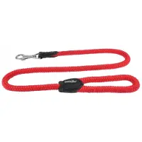 Champion Hondenlijn 1,4 cm Rood - Duurzame Leer & Chroom