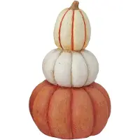 Clayre & Eef Decoratie Pompoen Oranje Kunststof Herfst decoratie