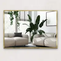 Wallfluent Vierkante Wandspiegel - Scandinavische Decoratie - Moderne Spiegel - 100x70 cm