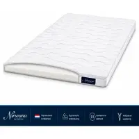 Nirwana bedden Nirwana Koudschuim Topdekmatras 160x220 - 7 cm - HR Koudschuim - Ergonomische Ondersteuning - Luxe Afritsbare Hoes - Geproduceerd in Nederland