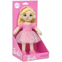 Mattel Glow - Barbie Pluche Knuffel Pop 30 cm - Speelgoed Knuffels voor Kinderen Meisjes - Barbie Girl Plush Toy - Knuffelpop Cadeau