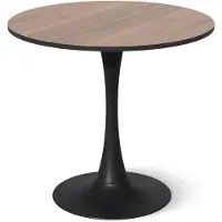 Vicco Eettafel Carl Walnoot/Zwart 80 x 80 cm, Model 61401