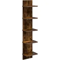 vidaXL Wandplank Gerookt eiken 22 x 15 x 100 cm Bewerkt hout