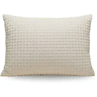 Zelesta Special Teddy Check Kussensloop Set van 2 - Crème 80x80cm