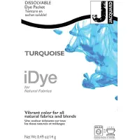 Creativ Company iDye Textielverf Turquoise - Kledingverf - Stoffenverf - Voor Katoen Zijde Linnen en Rayon - 14 gram