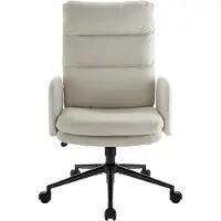 SP Ergonomische bureaustoel - Bureaustoel met armleuningen en wielen - Draaistoel - In hoogte verstelbaar - Beige - 72cm x 72cm x 106cm