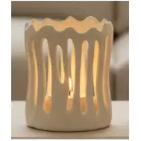 Light & Living Waxinelichthouder Tivoli Ø8,5x10 cm mat crème