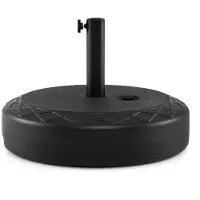 Costway parasolvoet 26 liter / 45 kg, te vullen met water of zand, parasolvoet voor parasolstokken van 39/49 mm, parasolvoet, marktparasolvoet, parasolvoet voor in de tuin