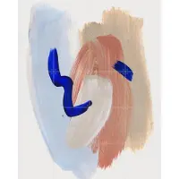 IXXI Abstract Brush Strokes 141, Mareike Böhmer - 80 x 100 cm - Gratis ophangtool - Grote wanddecoratie en posters - Kwaststreken, Grafisch Ontwerp