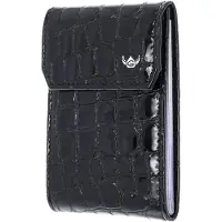 Golden Head Leren kaarthoes Cayenne RFID Protect Kartenetui 4425 Schwarz zwart