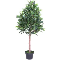 Decovego Valse Kunstmatige Plant Olijfboom Decoratie Echt Hout 110cm