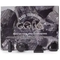 AW Gifts Four Gemstone Shapes - Black Tourmaline