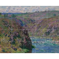 IXXI Valley of the Creuse (Sunlight Effect), Claude Monet & Museum of Fine Arts Boston - 100 x 80 cm - Grote wanddecoratie en posters -
