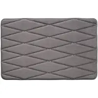 Hamat California Winding Antraciet Badkamermat 50x78 cm – Zachte Badmat – Antislip Douchemat – Comfortabele Badkamermat