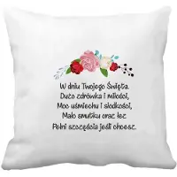 Alfa Decoratieve kussen met opdruk, cadeau voor Vrouwendag, vriendin, moeder