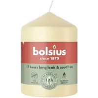 Bolsius Stompkaars Beige Ø58 x 80 mm – 17 Branduren – 6 Stuks – Beige Sfeerkaarsen