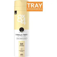 8x4 VANILLA TWIST DEODORANT SPRAY 30 X 150 ML