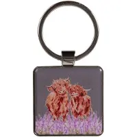 Wrendale Designs Wrendale Sleutelhanger - 'Gentle Giants' Highland Cow Keyring