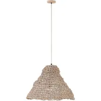 Ptmd Dayo Natural Paper Rope Hanging Lamp Open Round