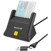 Rixus RXCR34 Desktop Smart Card Reader Black