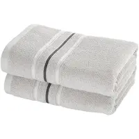 MOODIT Handdoek Empress - Silver - set (2 st.) - 50 x 100 cm - Katoen