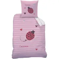 Matt & Rose Dekbedovertrek Coccicoeur - Eenpersoons - 140 x 200 + 63 x 63 cm - Katoen