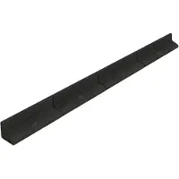 MonsterShop 24 m flexibele gazonrand - 20x1,2 m - zwart - incl. hamer